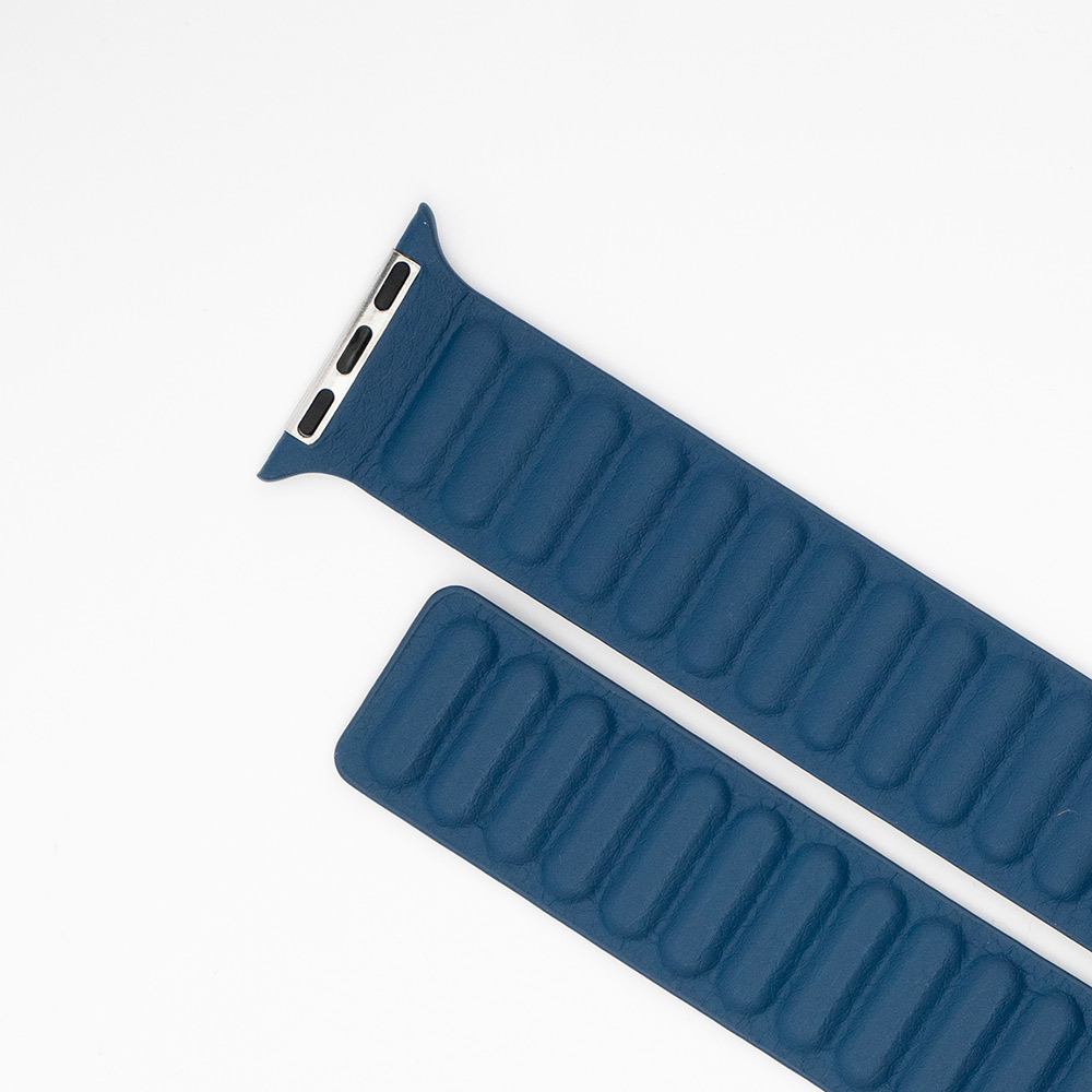 LæderWrap - Navy Blue Til Apple Watch - Billede 2