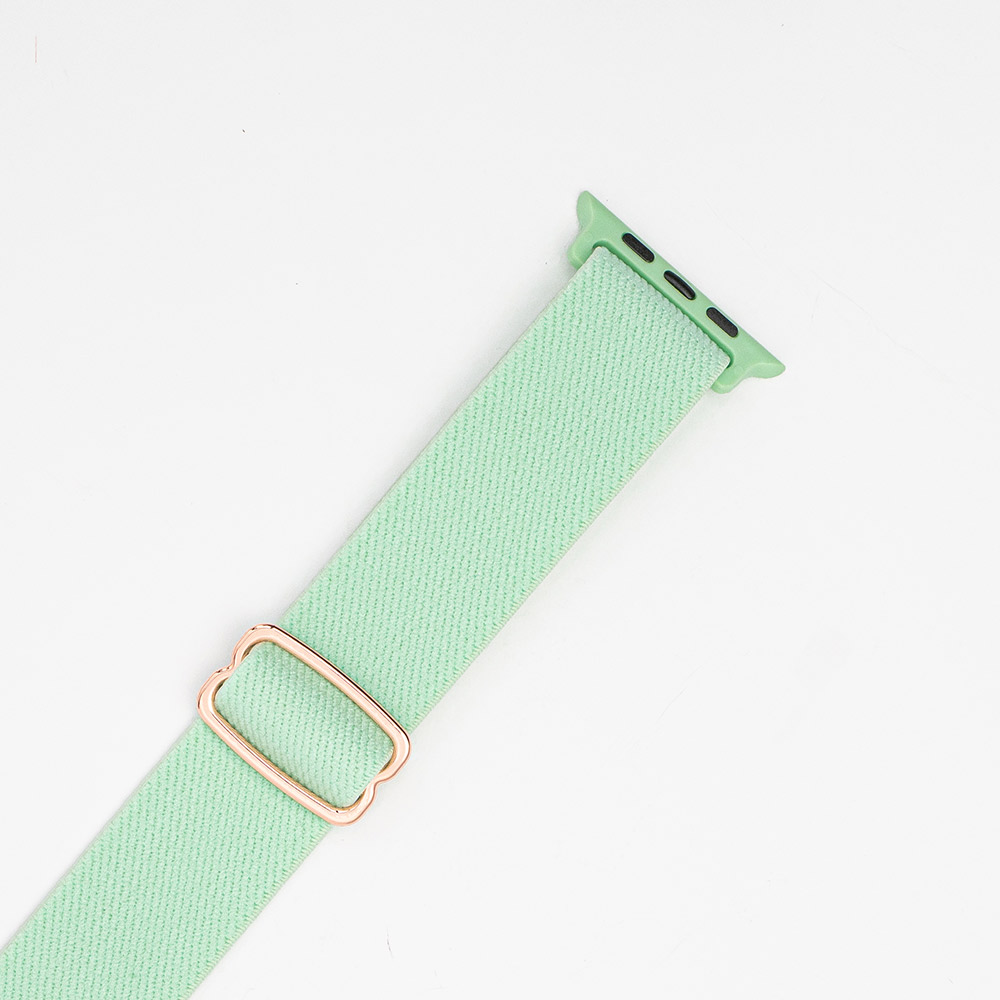 Nylonrem - Pastel Green Til Apple Watch