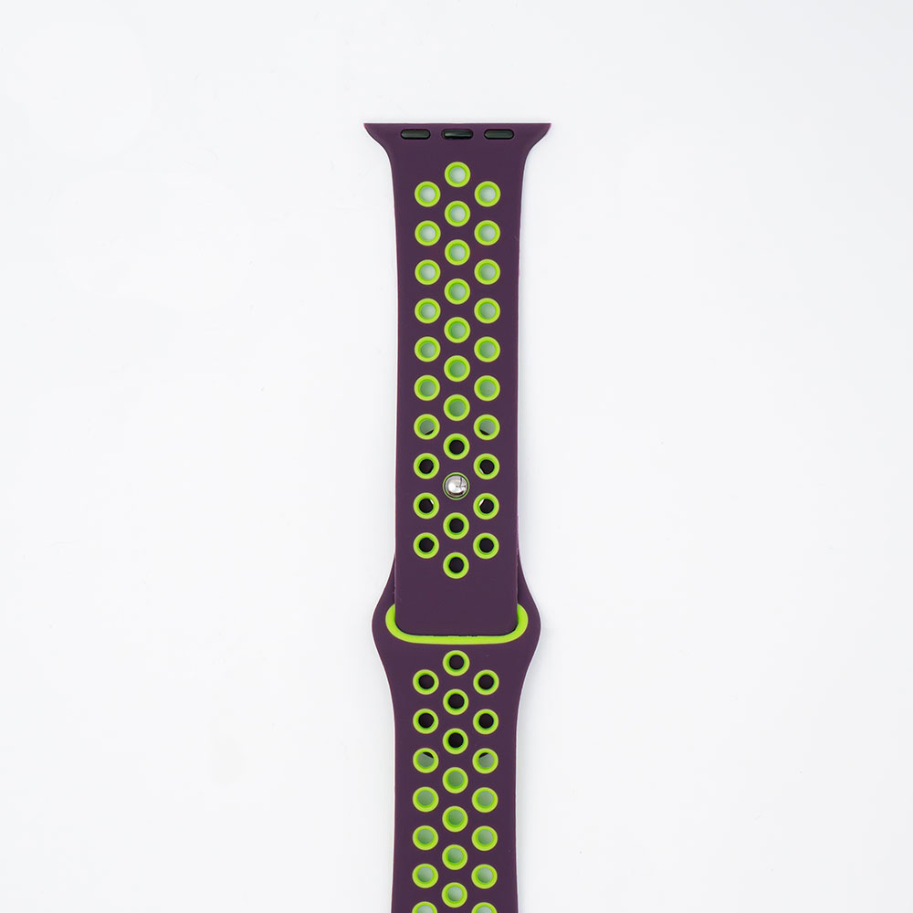 Silikone Fitness - Purple / Green Til Apple Watch - Billede 2
