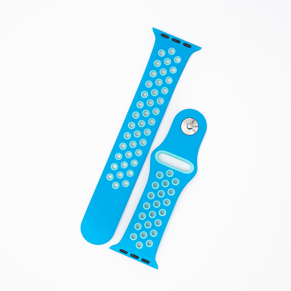Silikone Fitness - Sky Blue / Mint Til Apple Watch - Billede 2