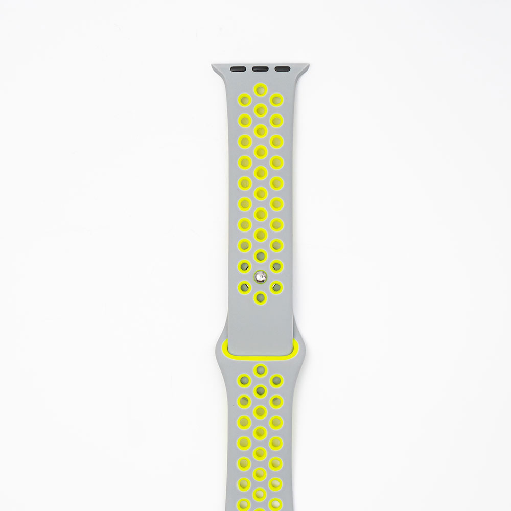 Silikone Fitness - Gray / Neon Til Apple Watch