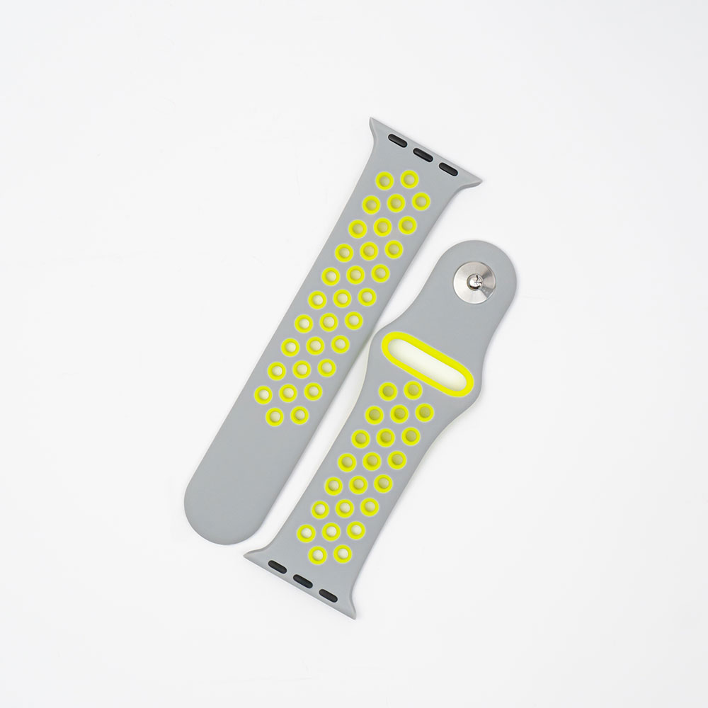 Silikone Fitness - Gray / Neon Til Apple Watch - Billede 2